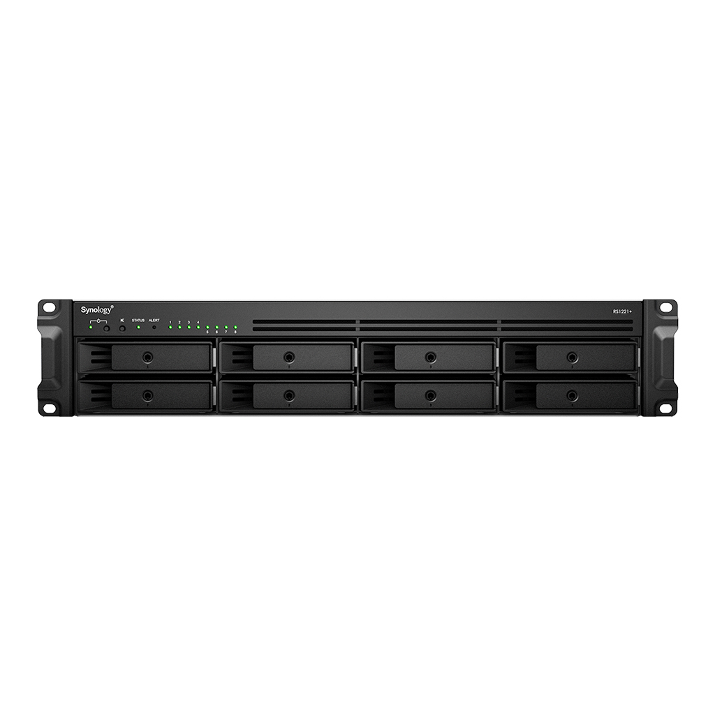 87920619_1008891619 Thiết bị lưu trữ mạng dạng tủ rack NAS Synology RackStation RS1221+ 8 bay chính hãng