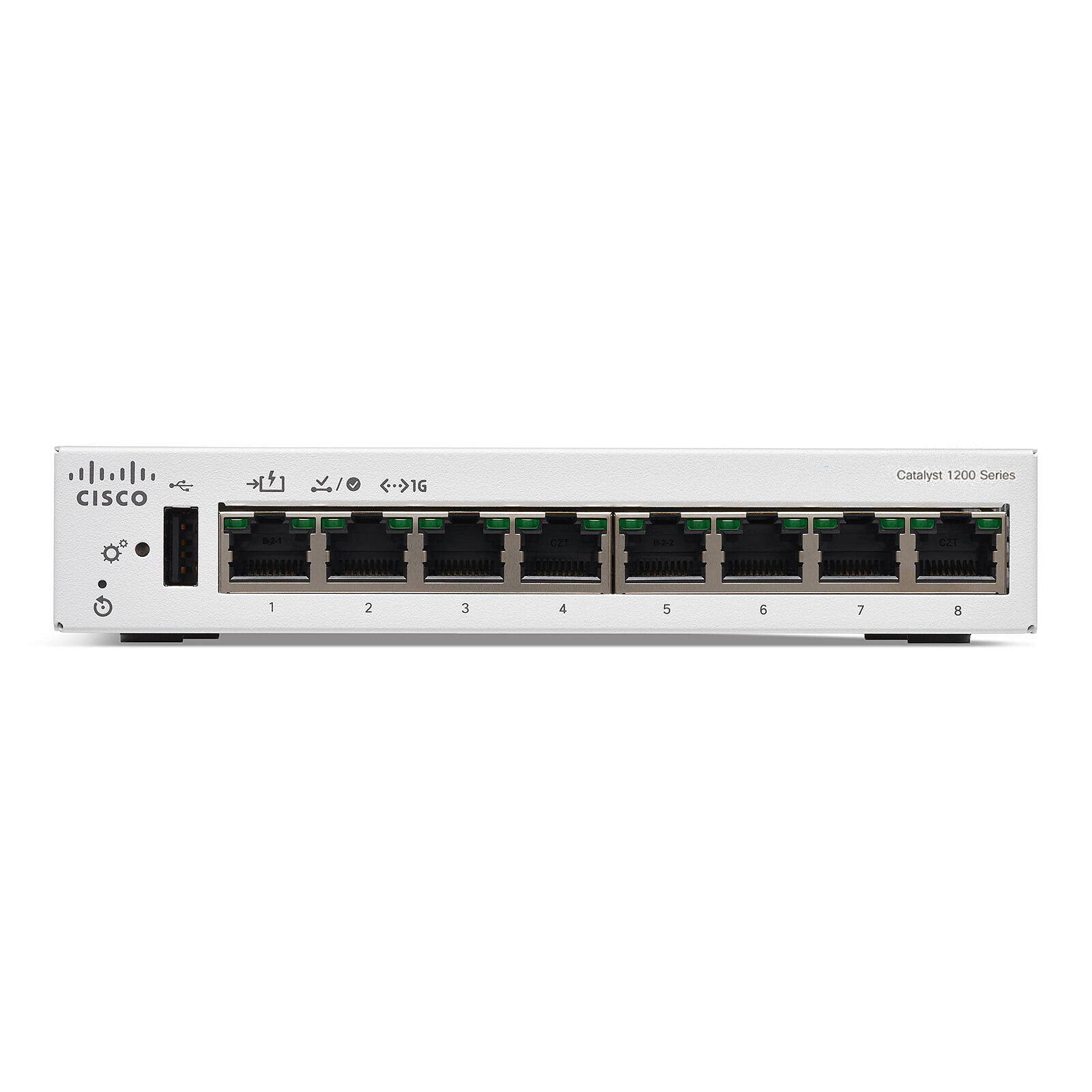 Switch Cisco Catalyst C1200-8T-D là thiết bị chuyển mạch thông minh Smart Managed thế hệ mới sở hữu 8 cổng Gigabit Ethernet tốc độ cao