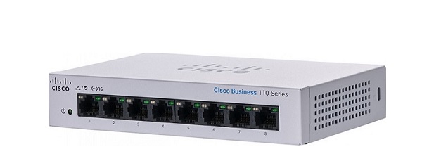 Switch Cisco Business CBS110-8T-D-EU 8-Port Gigabit Unmanaged Switch chính hãng, giá tốt cho văn phòng nhỏ.