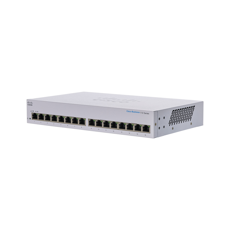 Thiết bị chuyển mạch Switch Cisco CBS110-16T-EU 16 cổng Gigabit unmanaged chính hãng