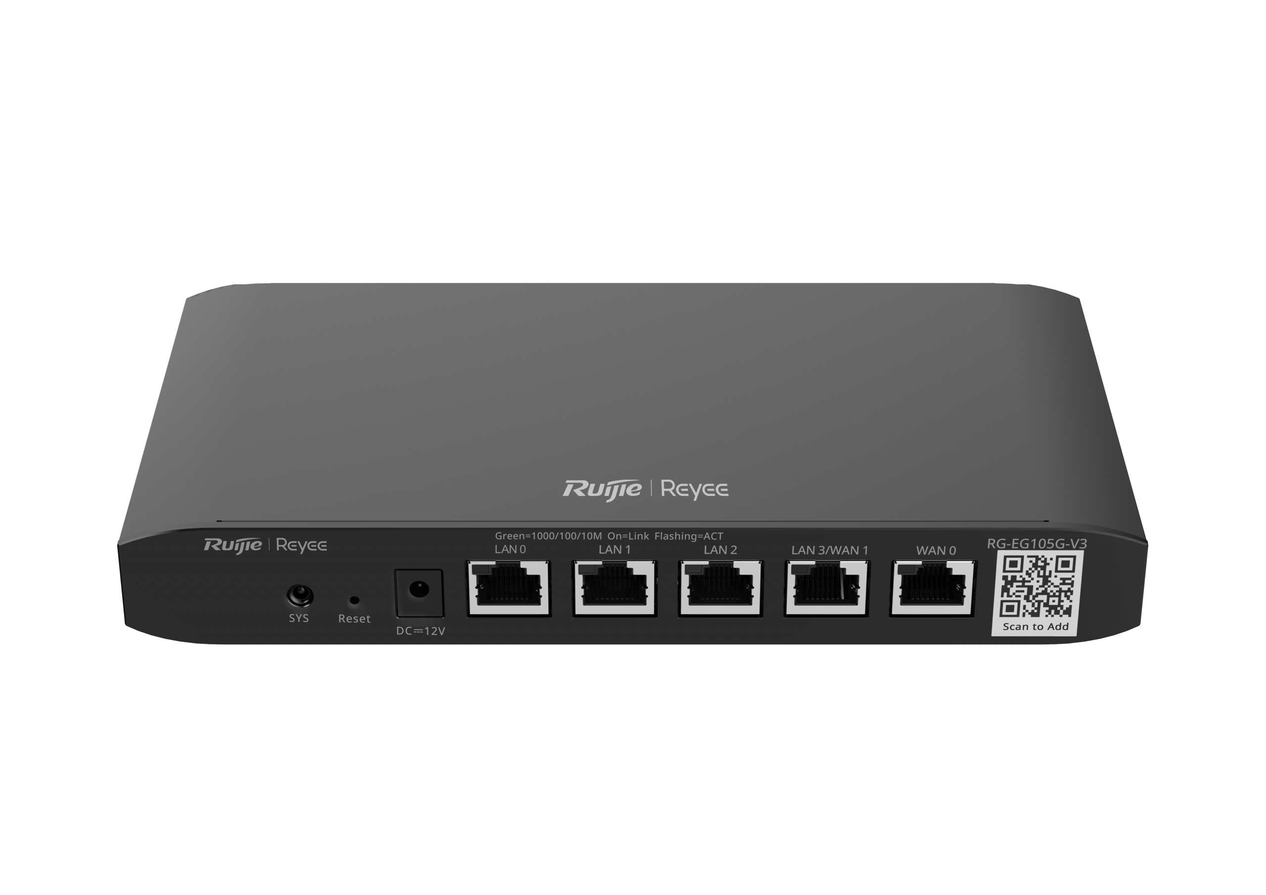 Ruijie Reyee RG-EG105G-V3 là thiết bị định tuyến kiêm cổng bảo mật đám mây thông minh (Smart Cloud Managed Security Gateway / Load Balancing Router)